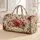 Vintage Rose and Botanical Florals for Romantic Coastal Getaways and Summer Escapes Quilted Weekend Bag - 1