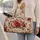 Vintage Rose and Botanical Florals for Romantic Coastal Getaways and Summer Escapes Quilted Weekend Bag - 2