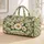 Ivory Daisy And Green Foliage For Relaxed Coastal Getaways And Weekend Travel Quilted Weekend Bag - 1