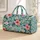 Blue Botanical Blooms for Weekend Getaways, Yoga Days, Beach Escapes, and City Travel Quilted Weekend Bag - 1
