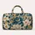 Blue And Gold Botanical Florals For Coastal Getaways And Sunny Vacation Escapes Quilted Weekend Bag - 6