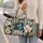 Blue And Gold Botanical Florals For Coastal Getaways And Sunny Vacation Escapes Quilted Weekend Bag - 2