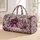Purple Peony and Paisley Florals for Weekend Getaways, Yoga Days and Travel Lovers Quilted Weekend Bag - 1