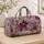 Purple Peony and Paisley Florals for Weekend Getaways, Yoga Days and Travel Lovers Quilted Weekend Bag - 4