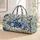 Blue Rose And Daisy Garden Florals For Weekend Getaways And Everyday Travel Quilted Weekend Bag - 1