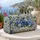 Blue Rose And Daisy Garden Florals For Weekend Getaways And Everyday Travel Quilted Weekend Bag - 5