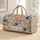 Blue Wildflowers And Vintage Roses For Weekend Getaways, Gym Days, And Beach Escapes Quilted Weekend Bag - 1