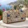 Blue Wildflowers And Vintage Roses For Weekend Getaways, Gym Days, And Beach Escapes Quilted Weekend Bag - 5