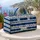 Navy Indigo Shibori Stripes for Coastal Getaways and Relaxed Summer Travel Lovers Quilted Weekend Bag - 5