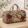 Bohemian Wildflower Botanicals for Relaxed Beach Days and Memorable Weekend Getaways Quilted Weekend Bag - 4
