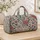 Vintage Pink and Blue Floral Vines for Coastal Getaways and Relaxed Garden Escapes Quilted Weekend Bag - 4