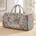 Vintage Pink and Blue Floral Vines for Coastal Getaways and Relaxed Garden Escapes Quilted Weekend Bag - 1