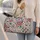 Vintage Pink and Blue Floral Vines for Coastal Getaways and Relaxed Garden Escapes Quilted Weekend Bag - 2