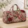 Vintage Rose Garden Florals for Weekend Getaways and Outdoor Adventures for Everyone Quilted Weekend Bag - 4