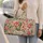 Watercolor Tulip Florals for Spring Getaways, Beach Days, and Relaxed Weekend Travel Quilted Weekend Bag - 2