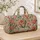 Watercolor Tulip Florals for Spring Getaways, Beach Days, and Relaxed Weekend Travel Quilted Weekend Bag - 4