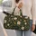 Botanical Floral Garden Motif for Yoga, Gym, Beach and Weekend Travel, Women and Men Quilted Weekend Bag - 2