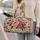 Romantic Rose Garden Florals for Weekend Getaways, Yoga Days and Relaxed Beach Escapes Quilted Weekend Bag - 2
