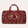 Burgundy Rose Medallions for Weekend Getaways and Garden-Inspired Travel Escapes Quilted Weekend Bag - 6