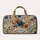 Blue And Rust Wildflowers for Weekend Getaways and Camping Trips for Women and Men Quilted Weekend Bag - 6