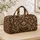 Ivory Baroque Scrollwork for Elegant Travel and Weekend Getaways for Women and Men Quilted Weekend Bag - 4