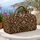 Ivory Baroque Scrollwork for Elegant Travel and Weekend Getaways for Women and Men Quilted Weekend Bag - 5