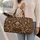 Ivory Baroque Scrollwork for Elegant Travel and Weekend Getaways for Women and Men Quilted Weekend Bag - 2