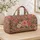 Vintage Rose And Eucalyptus Florals For Romantic Beach Getaways And Travel Quilted Weekend Bag - 4