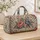 Vintage Peony and Blue Blossom Garden for Elegant Getaways and Everyday Travel Style Quilted Weekend Bag - 4