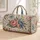 Vintage Peony and Blue Blossom Garden for Elegant Getaways and Everyday Travel Style Quilted Weekend Bag - 1