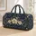 Navy and Gold Floral Paisley Motifs for Elegant Travel and Weekend Getaways for All Quilted Weekend Bag - 1