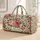 Vintage Rose Garden Florals for Romantic Weekend Getaways and Botanical Travel Style Quilted Weekend Bag - 1