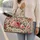 Vintage Rose Garden Florals for Romantic Weekend Getaways and Botanical Travel Style Quilted Weekend Bag - 2