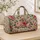 Vintage Rose Garden Florals for Romantic Weekend Getaways and Botanical Travel Style Quilted Weekend Bag - 4