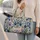 Blue Iris Botanical Blooms for Relaxed Weekend Getaways and Garden-Loving Travelers Quilted Weekend Bag - 2