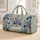 Blue Iris Botanical Blooms for Relaxed Weekend Getaways and Garden-Loving Travelers Quilted Weekend Bag - 1