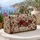 Rustic Red Wildflower Blooms for Beach Camping, Yoga Days, and Weekend Getaways Quilted Weekend Bag - 5
