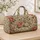 Vintage Rose Botanical Flowers for Beach Holidays and Weekend Getaways for All Quilted Weekend Bag - 4