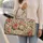 Vintage Rose Botanical Flowers for Beach Holidays and Weekend Getaways for All Quilted Weekend Bag - 2