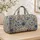 Blue Wildflower Botanicals for Weekend Escapes and Relaxed Outdoor Adventures Quilted Weekend Bag - 4