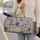 Blue Wildflower Botanicals for Weekend Escapes and Relaxed Outdoor Adventures Quilted Weekend Bag - 2