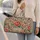 Vintage Botanical Paisley Flowers for Beach Holidays and Weekend Getaways, Unisex Quilted Weekend Bag - 2