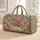 Vintage Botanical Paisley Flowers for Beach Holidays and Weekend Getaways, Unisex Quilted Weekend Bag - 1