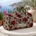 Burgundy Rose Blooms for Romantic Getaways and Everyday Travel for Women and Men Quilted Weekend Bag - 5