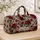Burgundy Rose Blooms for Romantic Getaways and Everyday Travel for Women and Men Quilted Weekend Bag - 4