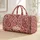 Burgundy Rose Paisley Motifs for Weekend Getaways, Gym Days, and Travel for Her and Him Quilted Weekend Bag - 1