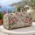 Pink Rose and Green Leaf Florals for Coastal Getaways and Relaxed Weekend Travel Quilted Weekend Bag - 5