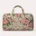 Pink Rose and Green Leaf Florals for Coastal Getaways and Relaxed Weekend Travel Quilted Weekend Bag - 6
