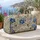 Blue And Coral Botanical Florals For Seaside Getaways And Summer Travel Quilted Weekend Bag - 5