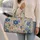 Blue And Coral Botanical Florals For Seaside Getaways And Summer Travel Quilted Weekend Bag - 2